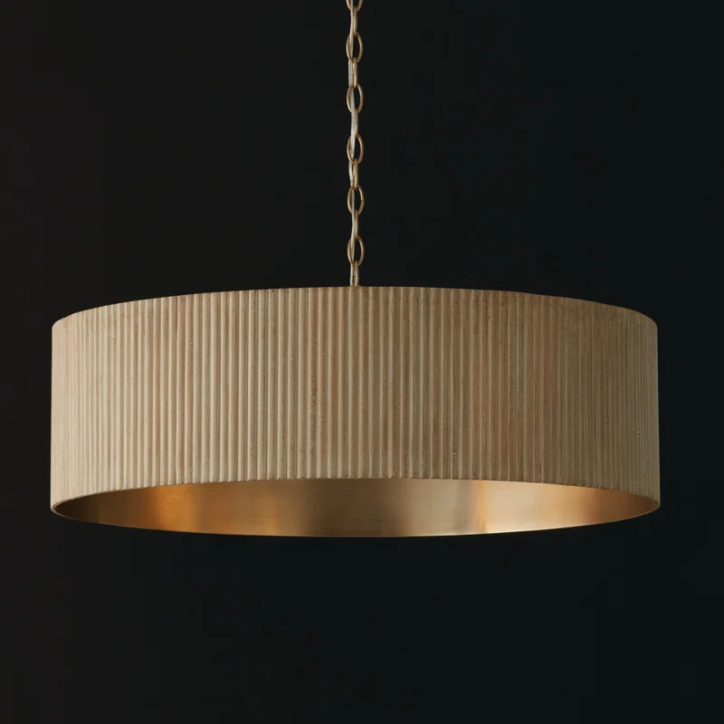 Light Dimmable Drum Chandelier