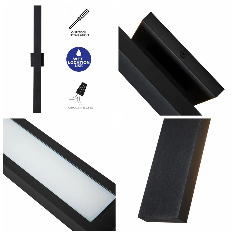 Bulb Integrated LED Outdoor Armed Sconce