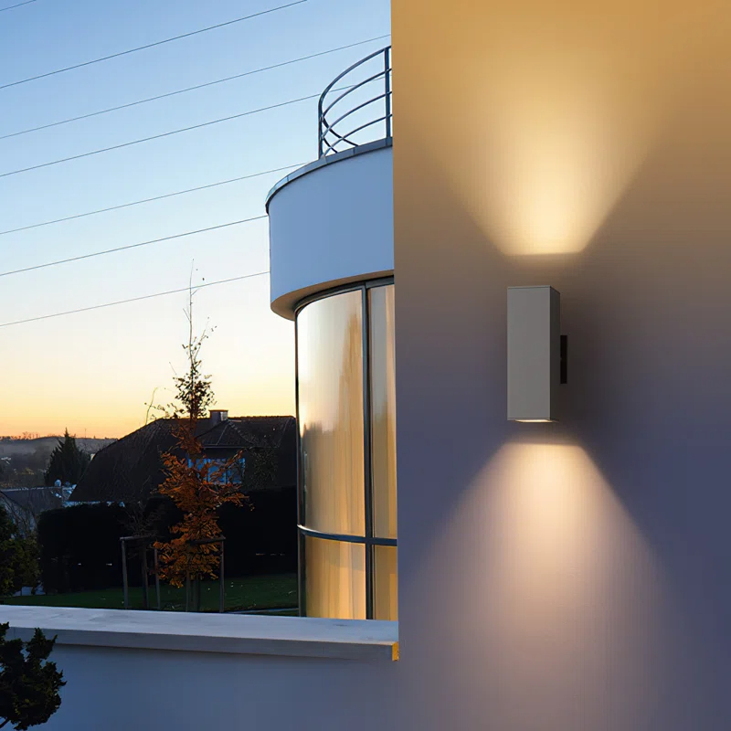 Alvisa Outdoor Wall Light in 2 Lights with Aluminum
