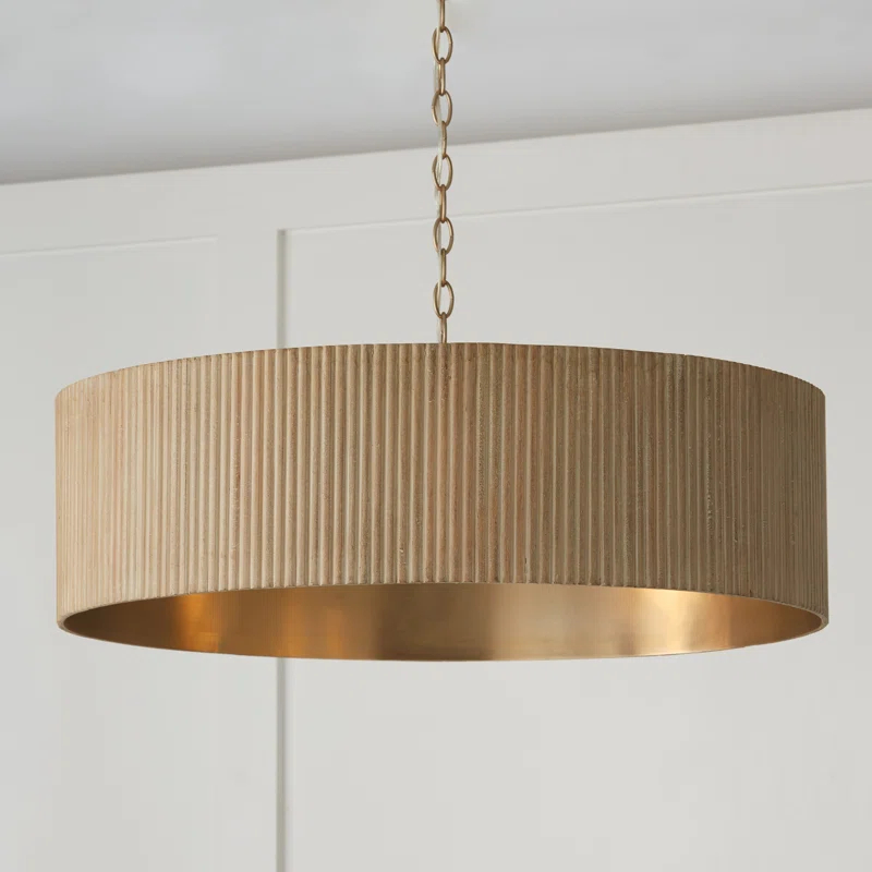 Light Dimmable Drum Chandelier
