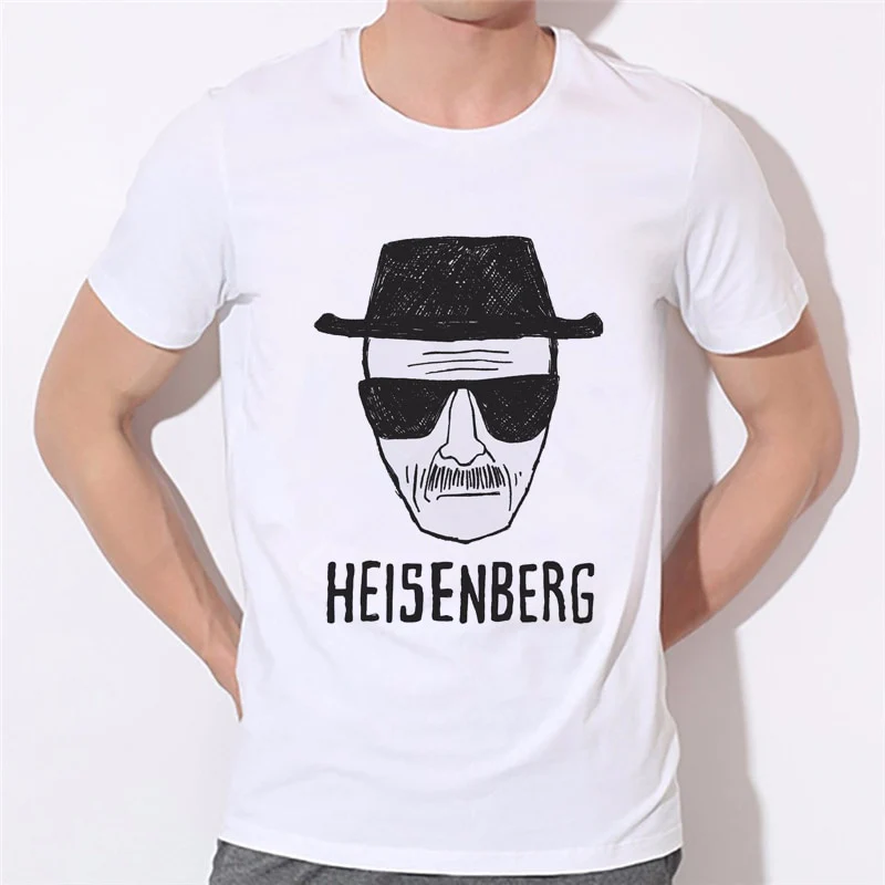 Fashion Breaking Bad T Shirts Men Heisenberg  Hombre Men Tee Shirt Tops Sleeve boy T-shirts 43N-4#