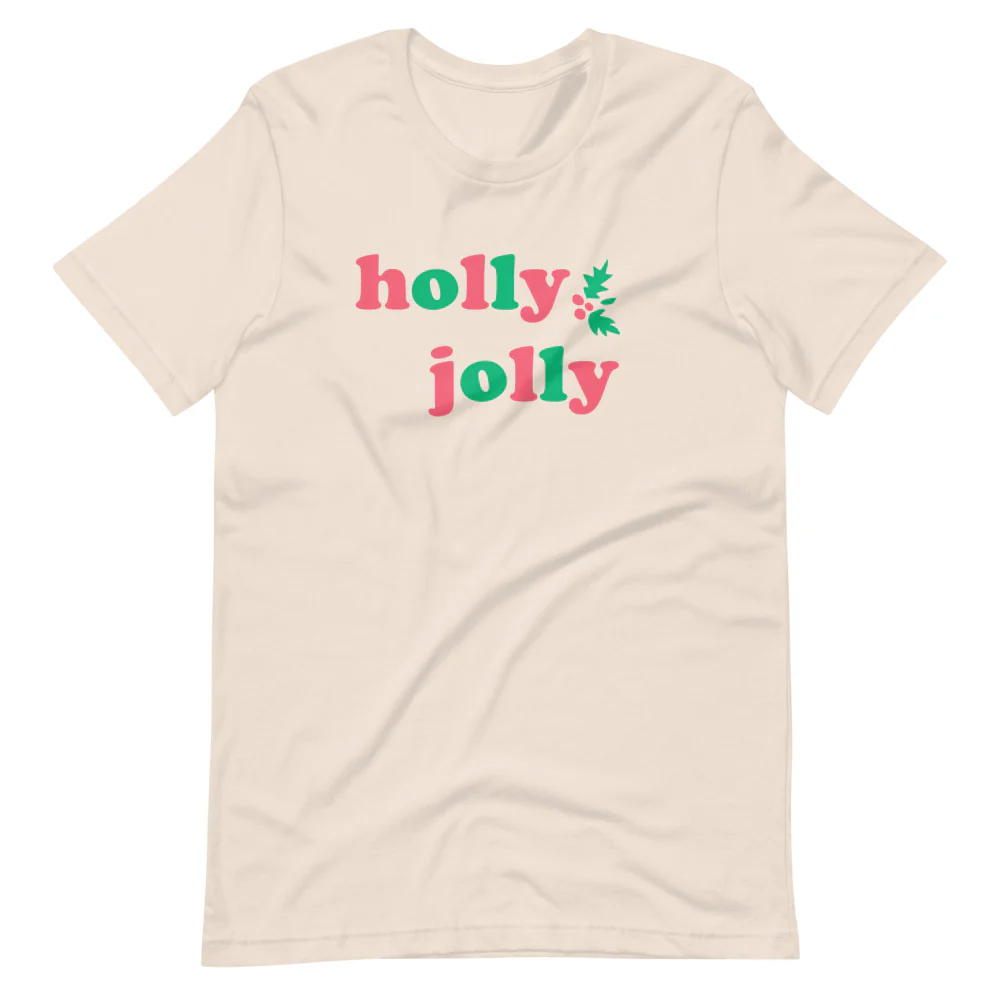 Mickey Holly Jolly Holiday Short-Sleeve Unisex T-Shirt