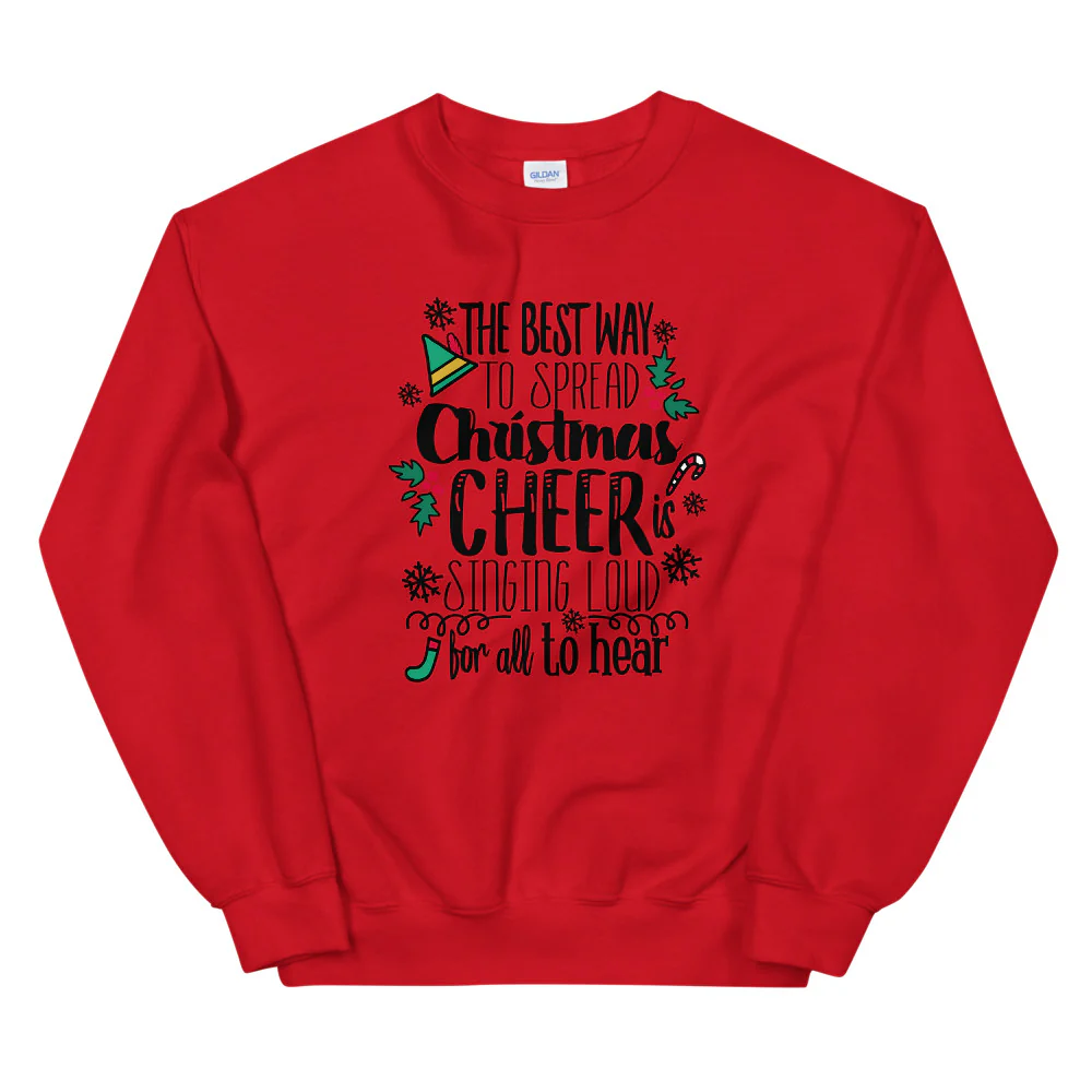 Elf Christmas Sweatshirt Buddy the Elf Christmas Shirt for Him Unisex Sweatshirt