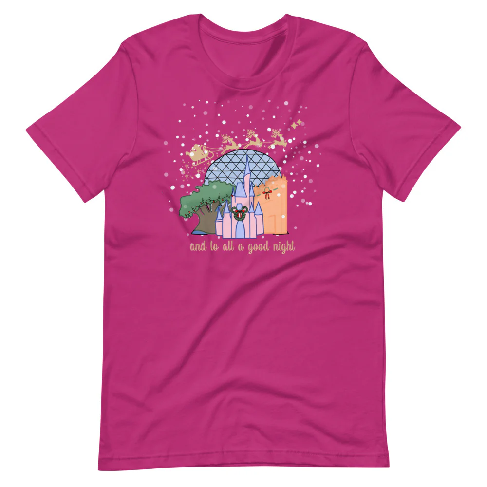 Christmas at Walt Disney World with Santa Short-Sleeve Unisex T-Shirt