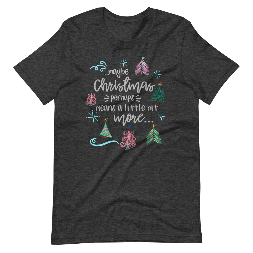Grinch Christmas T-Shirt Grinchmas Holiday Trees Short-Sleeve Unisex T-Shirt