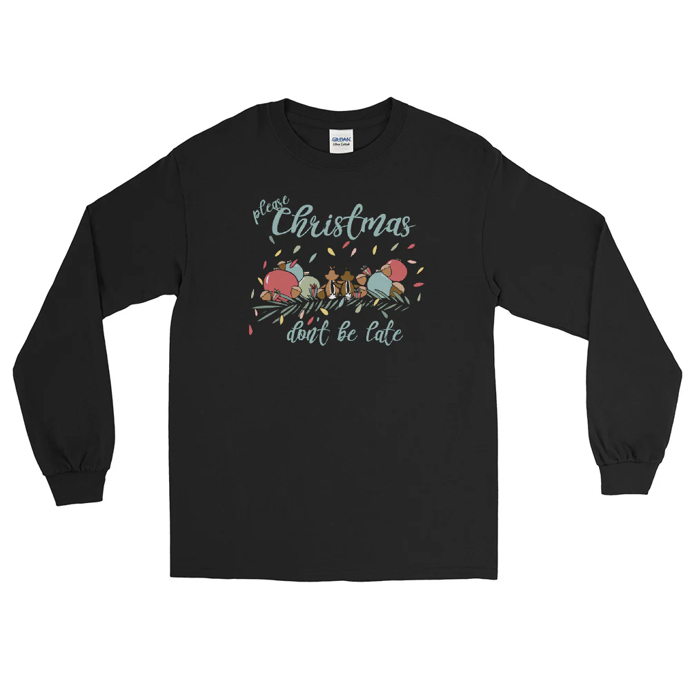 Chip and Dale Christmas Long Sleeve Shirt Please Christmas Don't Be Late Chipmunk Song Long Sleeve Shirt