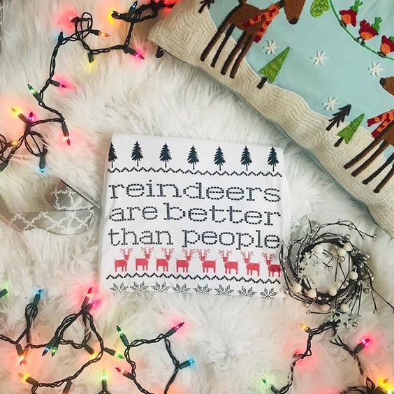 Disney Frozen Sven T-Shirt Disney Christmas Shirt Frozen Christmas Reindeer Are Better Than People T-Shirt