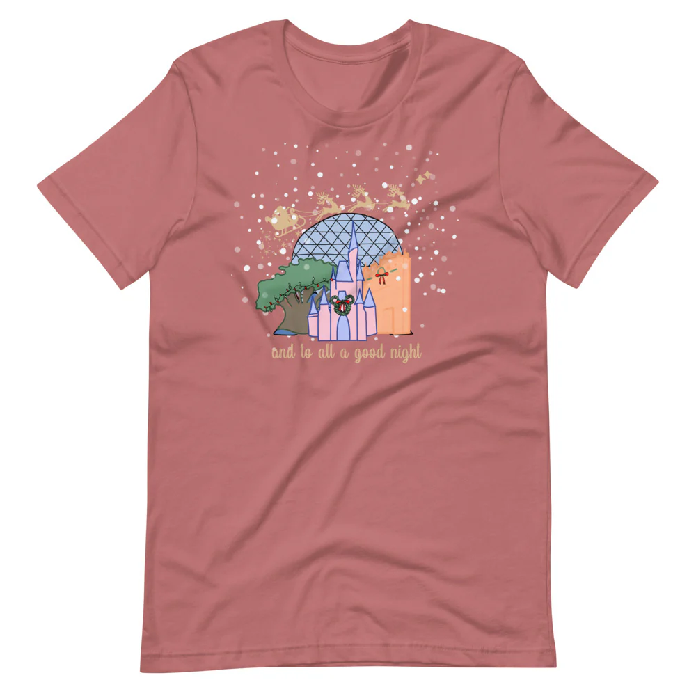 Christmas at Walt Disney World with Santa Short-Sleeve Unisex T-Shirt