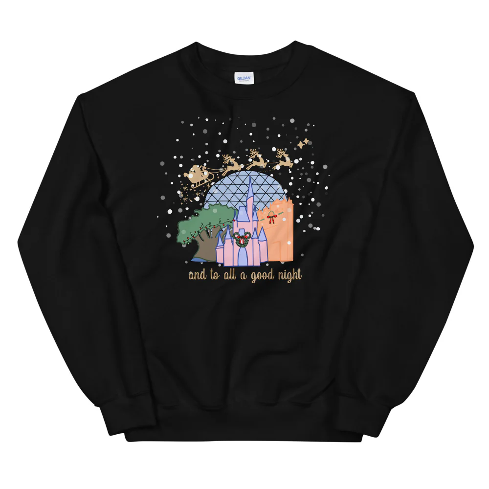 Christmas at Walt Disney World with Santa Unisex Sweatshirt