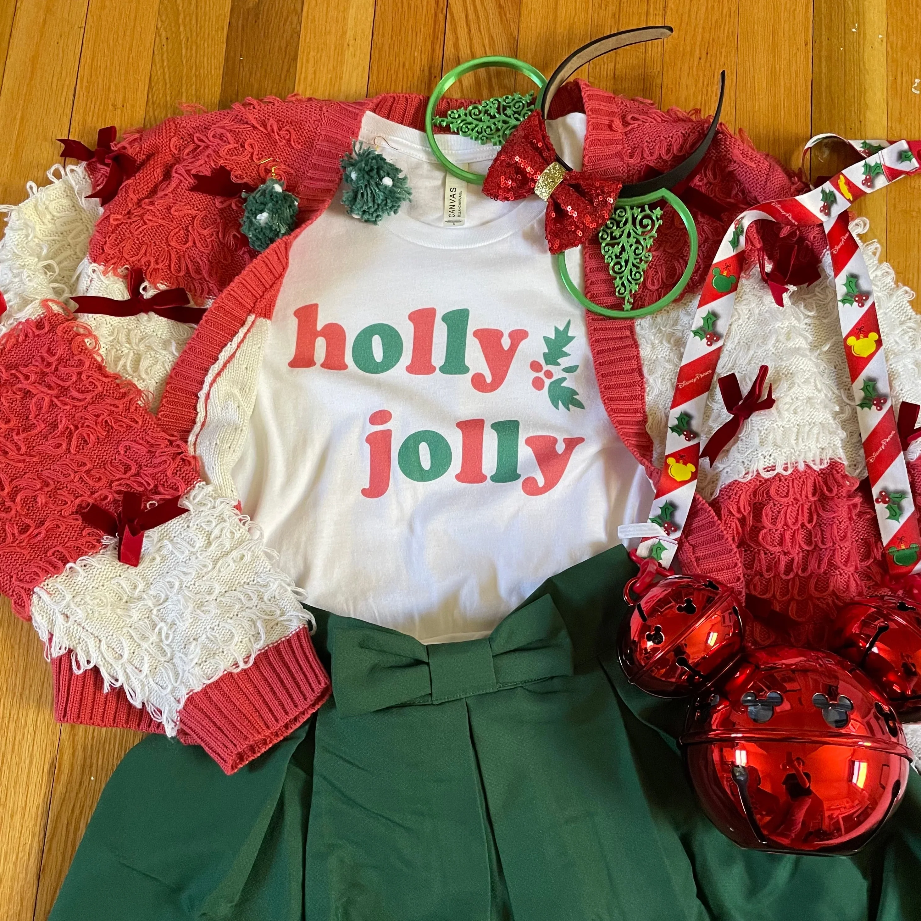Mickey Holly Jolly Holiday Short-Sleeve Unisex T-Shirt