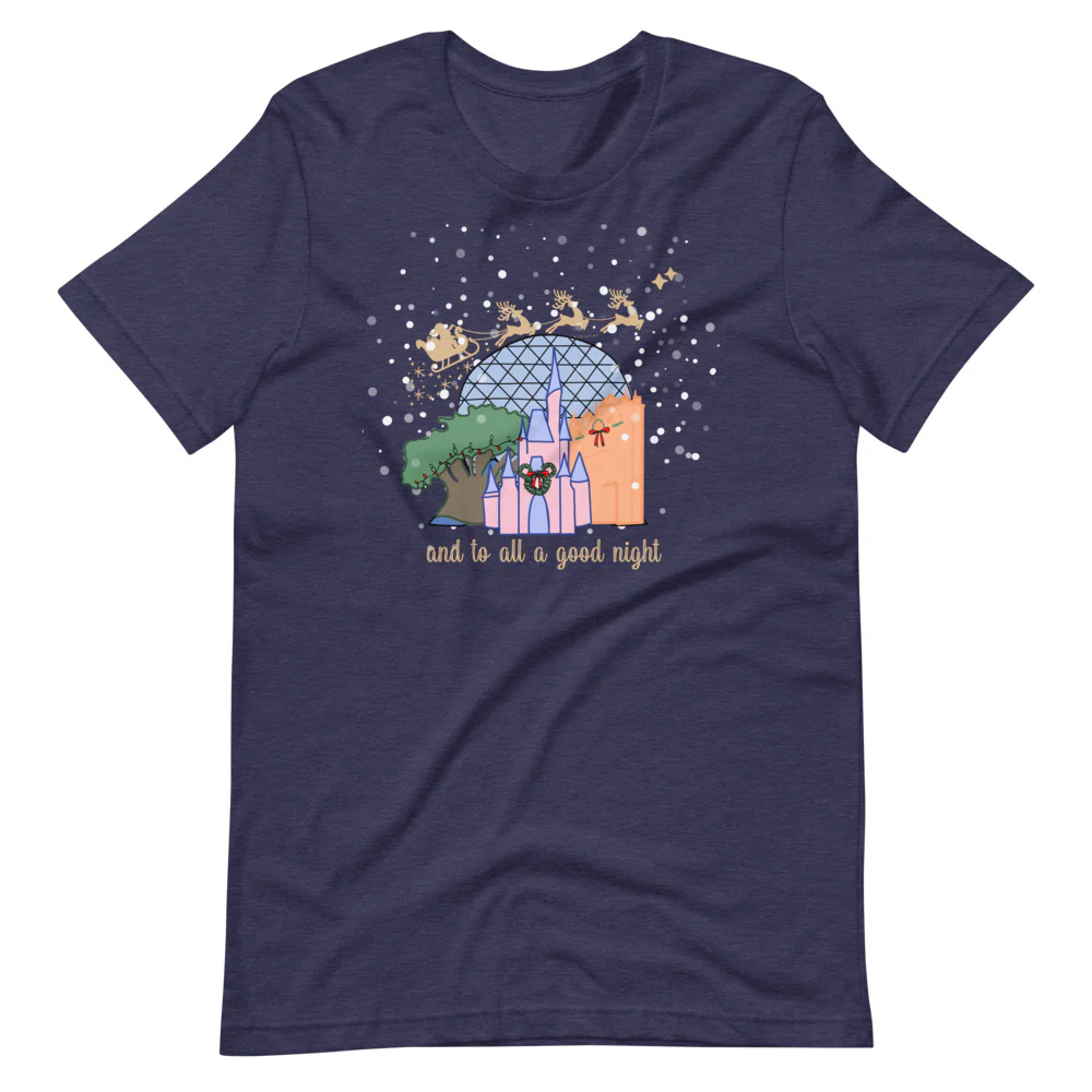 Christmas at Walt Disney World with Santa Short-Sleeve Unisex T-Shirt
