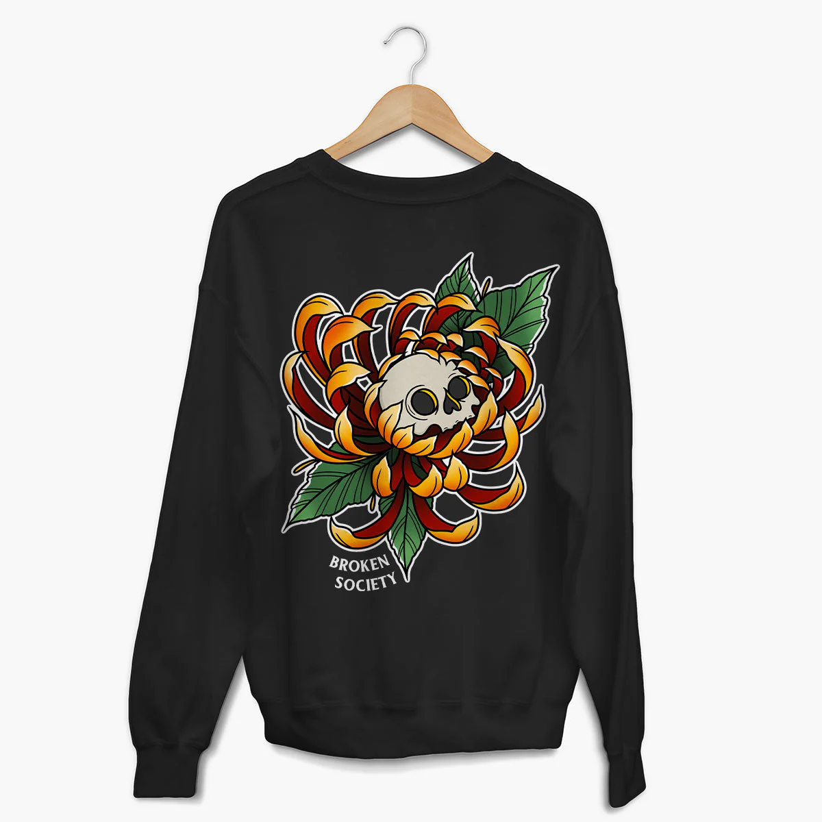 Skull Flower Sweatshirt (Unisex)