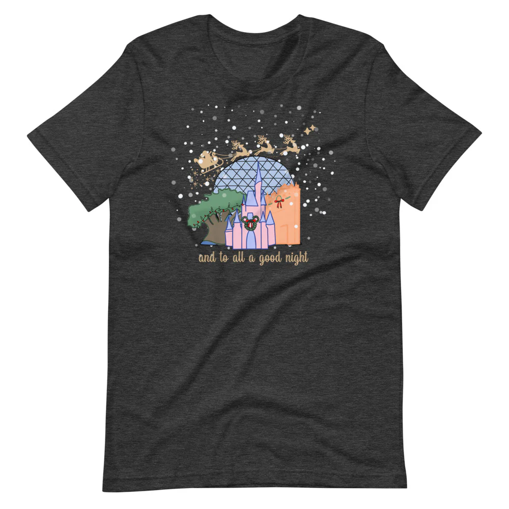 Christmas at Walt Disney World with Santa Short-Sleeve Unisex T-Shirt