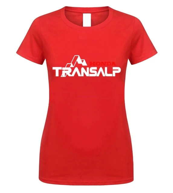 New 2019 Summer Men'S 100% Cotton T Shirt Man Short Sleeve Transalp T-Shirt For Motorcycle Fans Motorcycle retro Tee Shirts