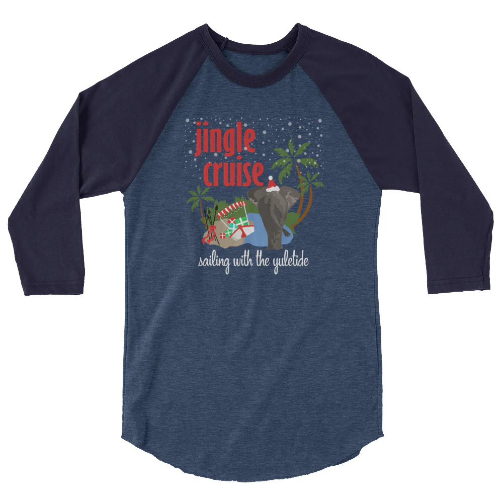 Jingle Cruise Elephant Raglan Disney Christmas Raglan
