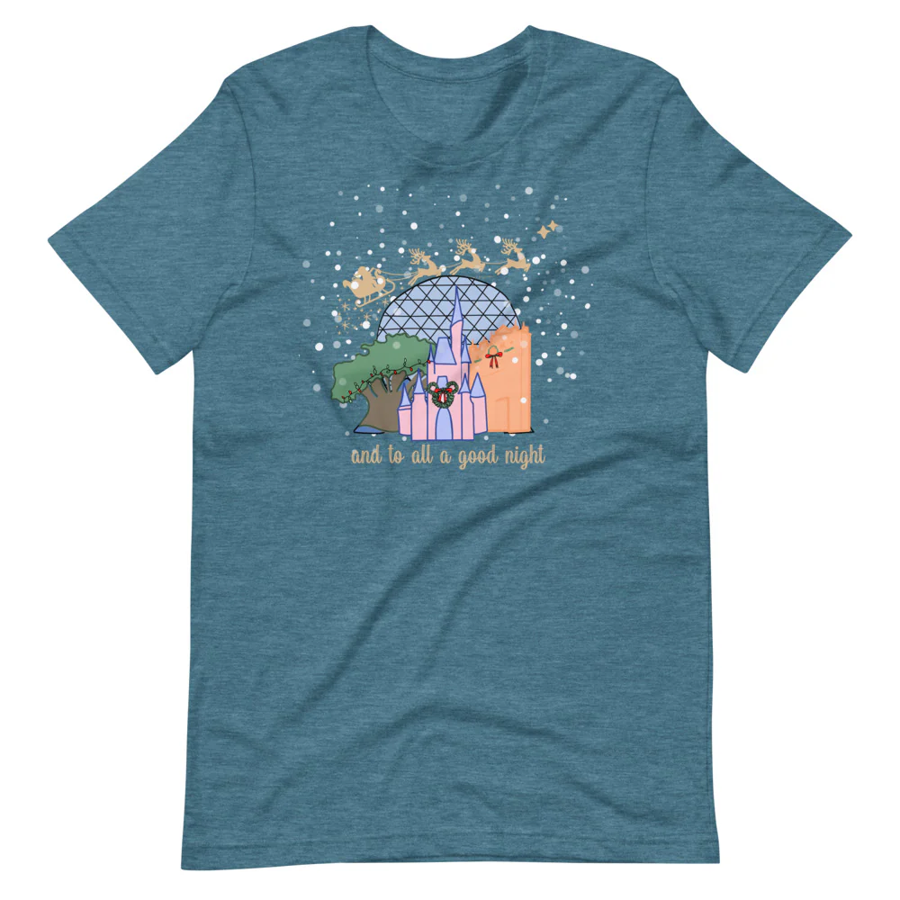 Christmas at Walt Disney World with Santa Short-Sleeve Unisex T-Shirt