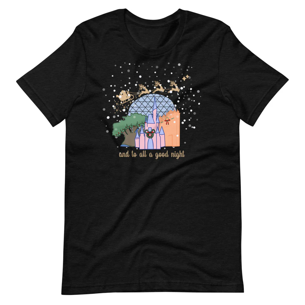 Christmas at Walt Disney World with Santa Short-Sleeve Unisex T-Shirt