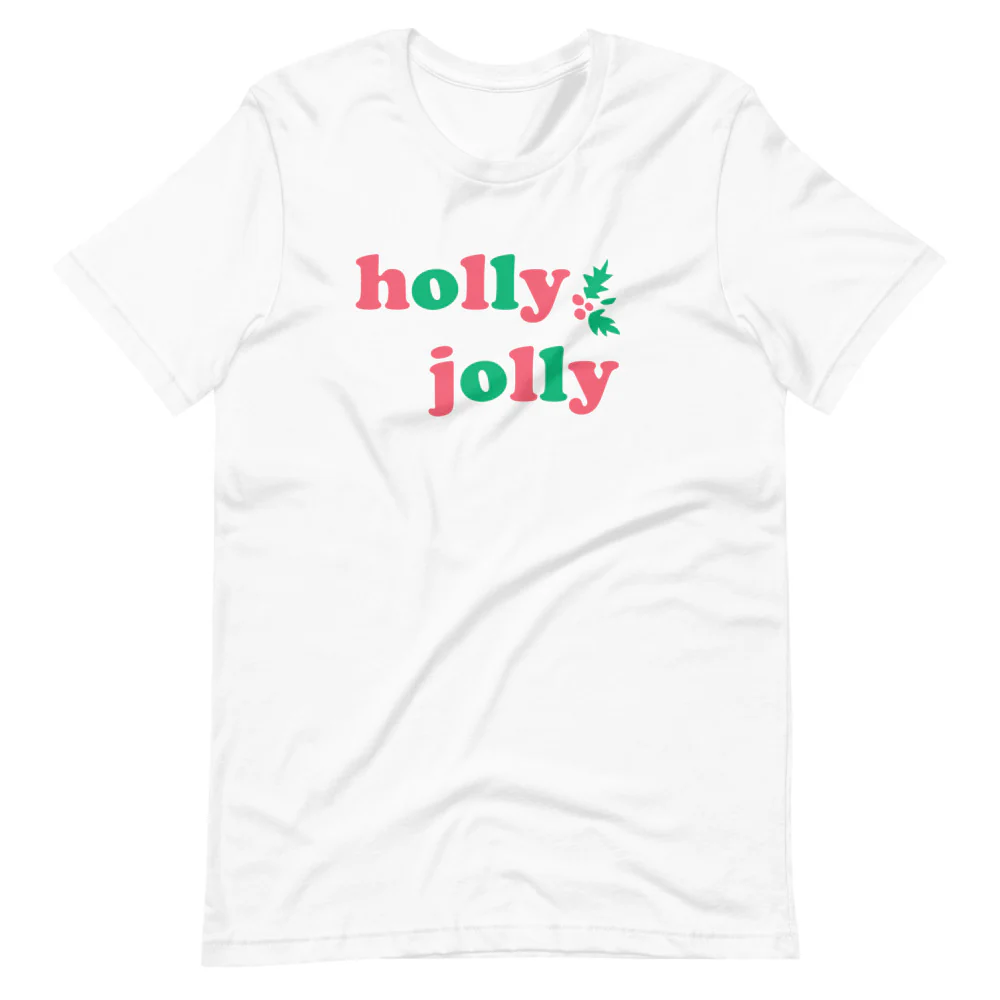 Mickey Holly Jolly Holiday Short-Sleeve Unisex T-Shirt