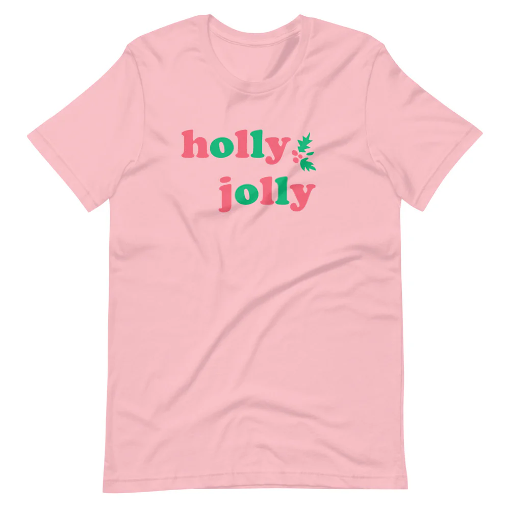 Mickey Holly Jolly Holiday Short-Sleeve Unisex T-Shirt