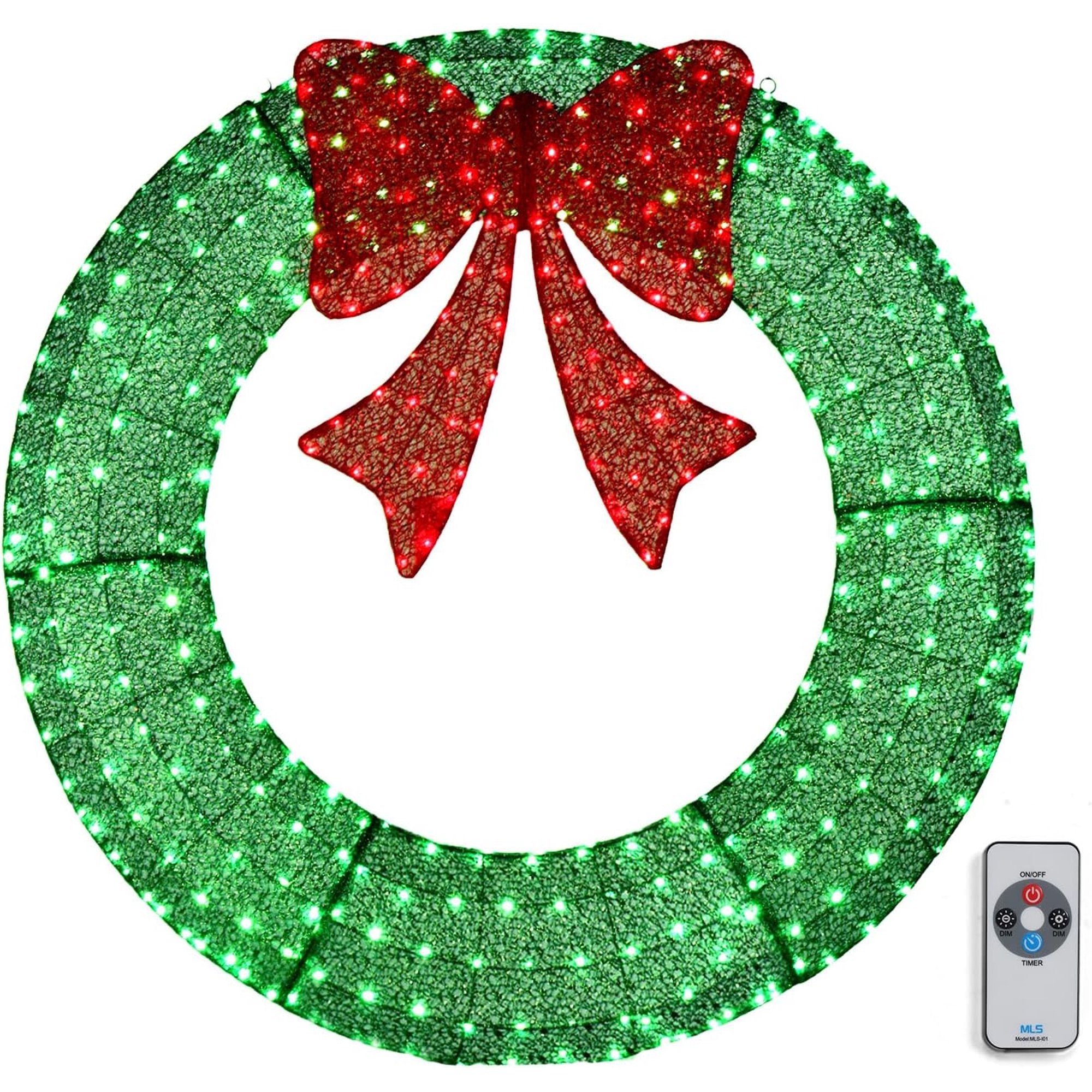 🎄 ​​Sparkle-now Pre-sale!​​ 🎀✨Pre-lit Large Christmas Wreath, Outdoor Christmas Wreath
