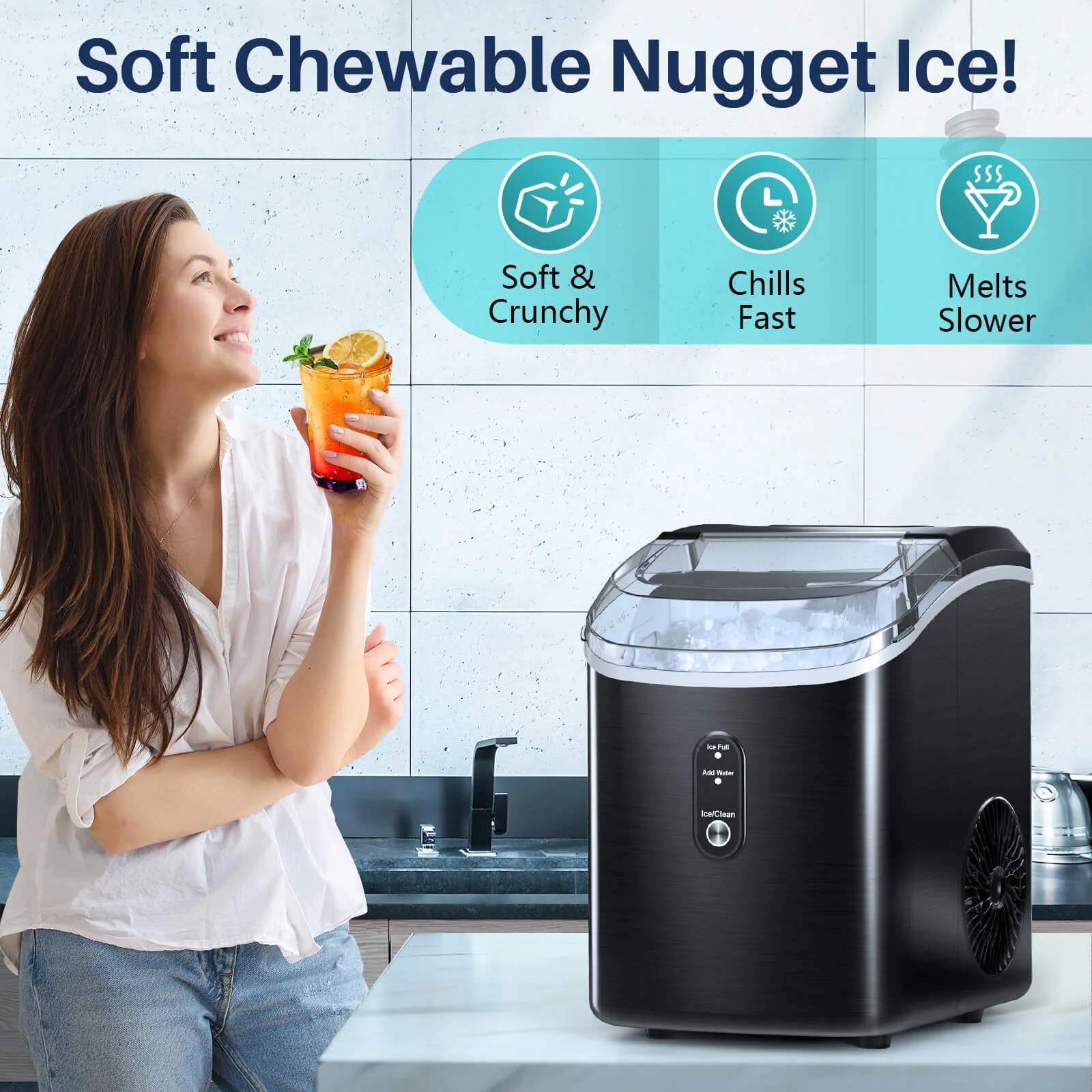 Pebble Ice Maker Machine Z5815SN