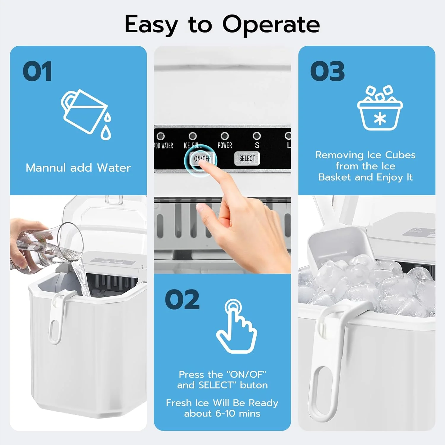Countertop Ice Maker Z5812B\Z5822G\58012RIM0
