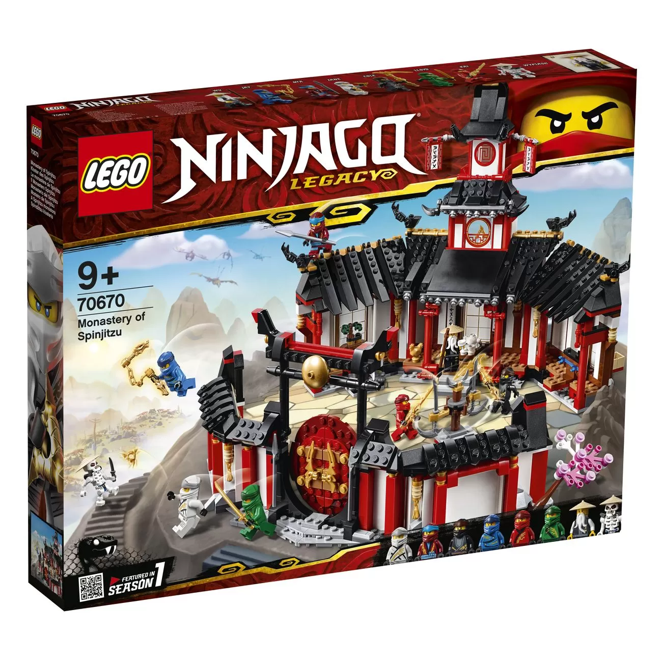 - NINJAGO MONASTERY OF SPINJITZU 70670