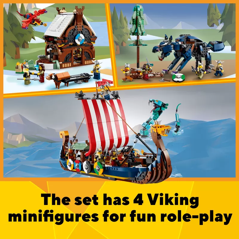 - 31132 CREATOR VIKING SHIP AND THE MIDGARD SERPENT