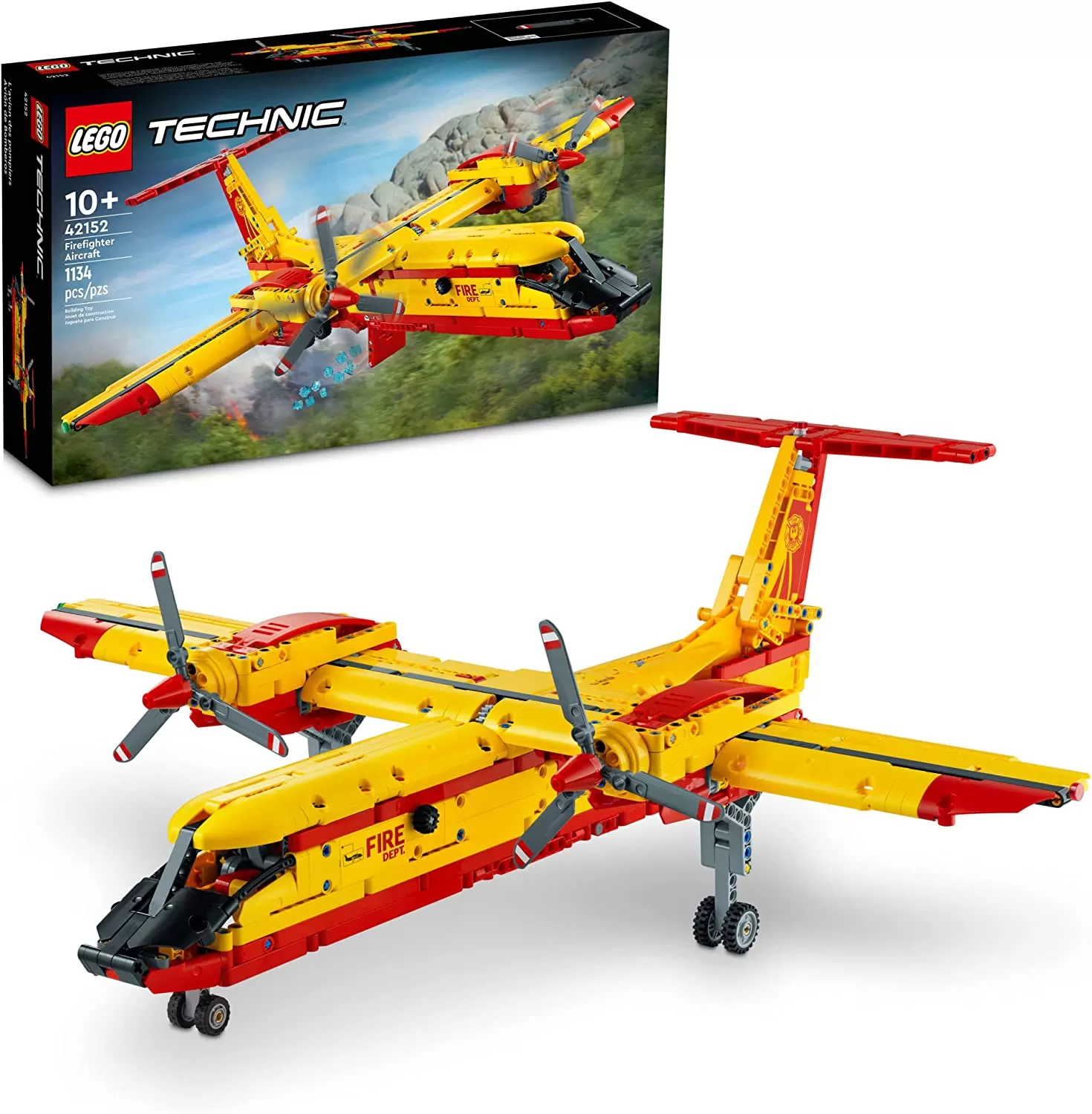 - Technic Firefighter Aircraft 42152 Model Airplane Toy for Kids