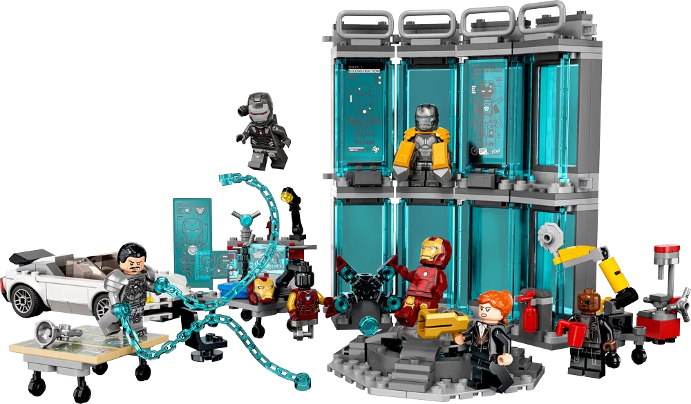 - 76216 SUPER HEROES MARVEL IRON MAN ARMORY