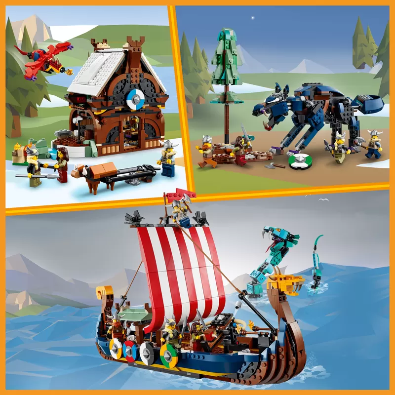 - 31132 CREATOR VIKING SHIP AND THE MIDGARD SERPENT