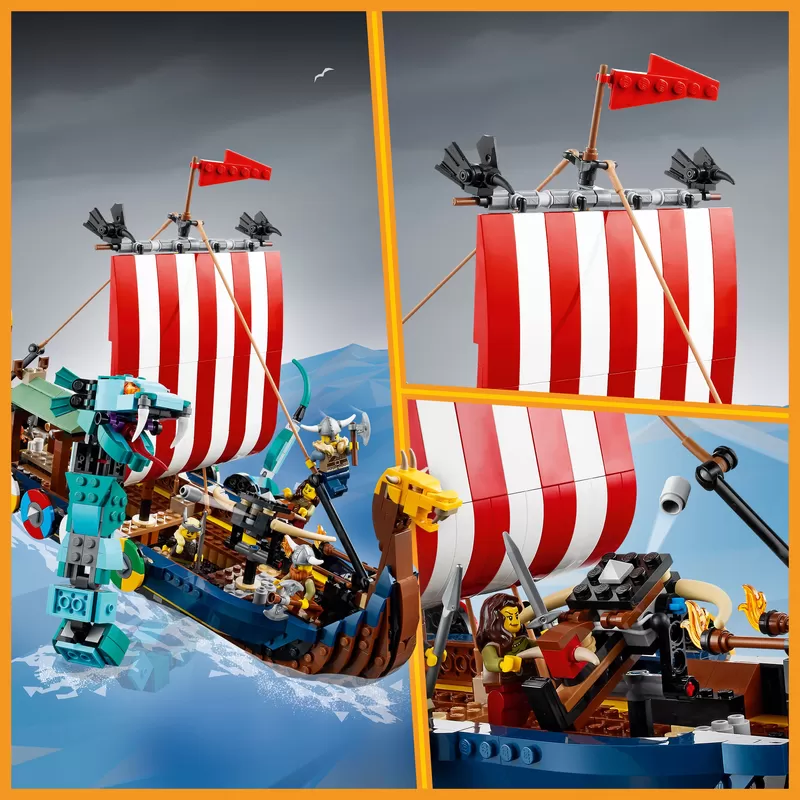 - 31132 CREATOR VIKING SHIP AND THE MIDGARD SERPENT