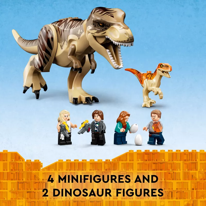 - JURASSIC WORLD T. REX & ATROCIRAPTOR DINOSAUR BREAKOUT 76948