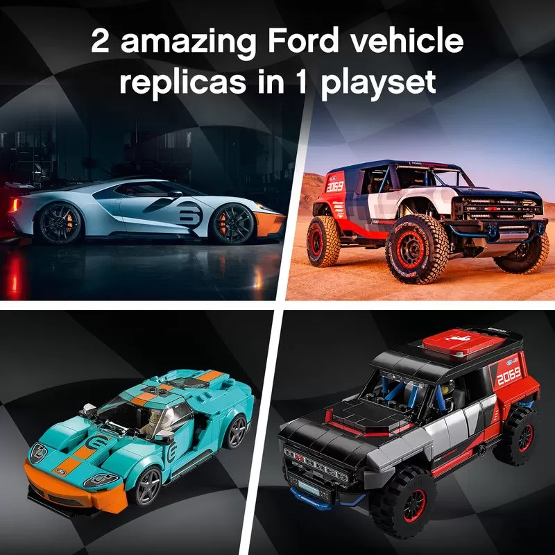 - 76905 SPEED CHAMPIONS FORD GT HERITAGE EDITION AND BRONCO R
