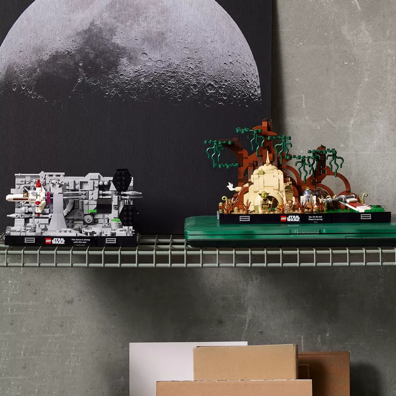 - - DEATH STAR TRENCH RUN DIORAMA 75329 BUILDING KIT