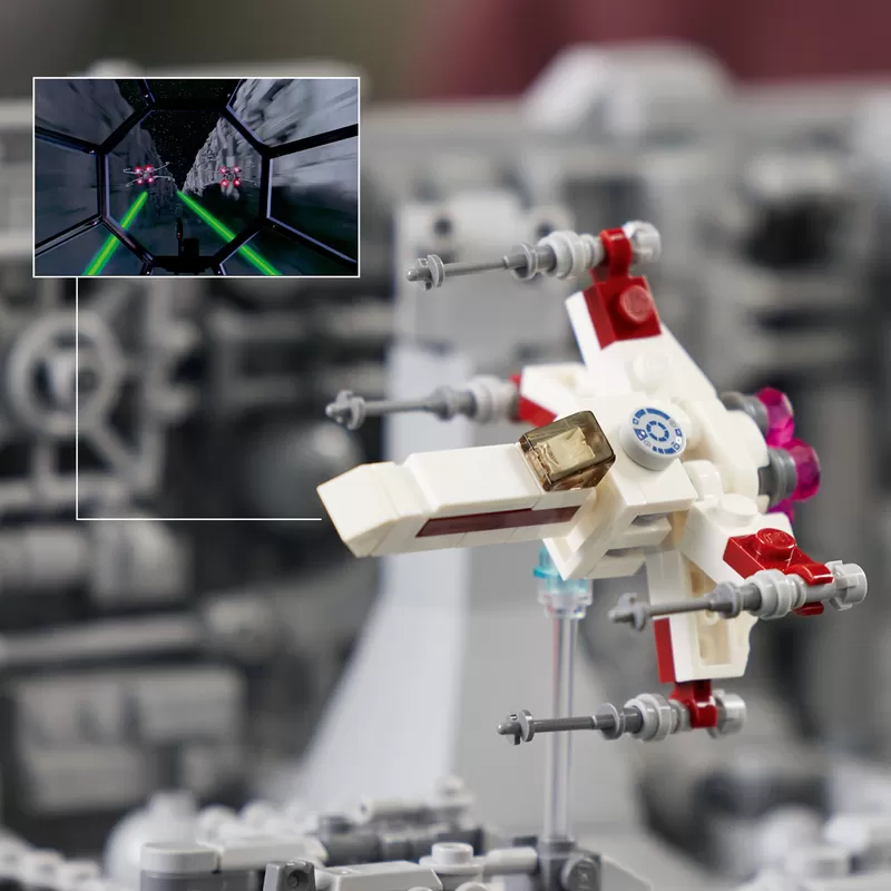 - - DEATH STAR TRENCH RUN DIORAMA 75329 BUILDING KIT