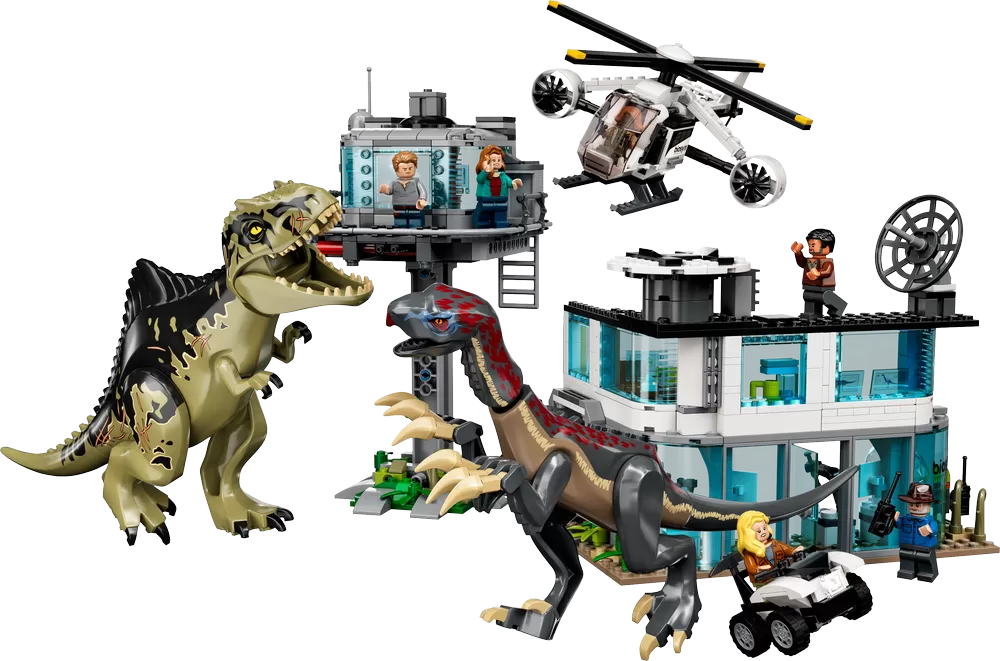 - JURASSIC WORLD GIGANOTOSAURUS & THERIZINOSAURUS ATTACK 76949