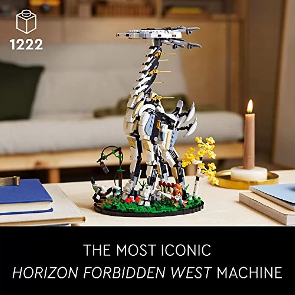 - Horizon Forbidden West: Tallneck 76989 Building Sett; Collectible Gift for Adult Gaming Fans; Model of The Iconic Machine with a Display Stand (1,222 Pieces)