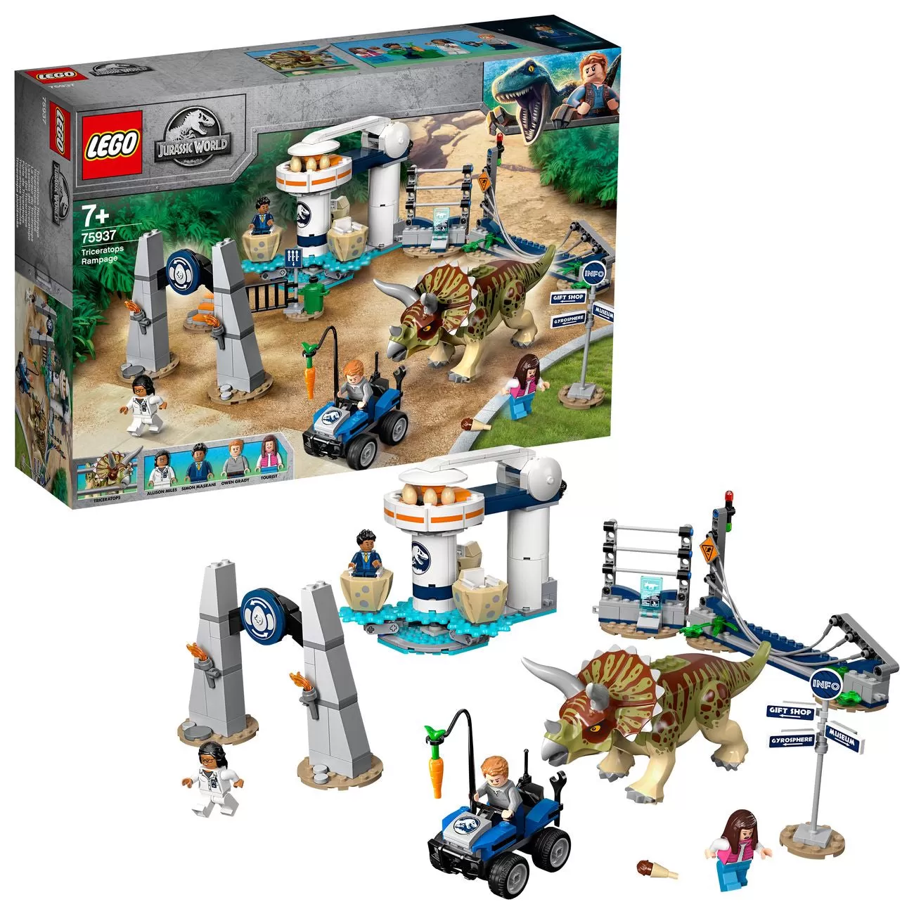 - 75937 JURASSIC WORLD TRICERATOPS RAMPAGE