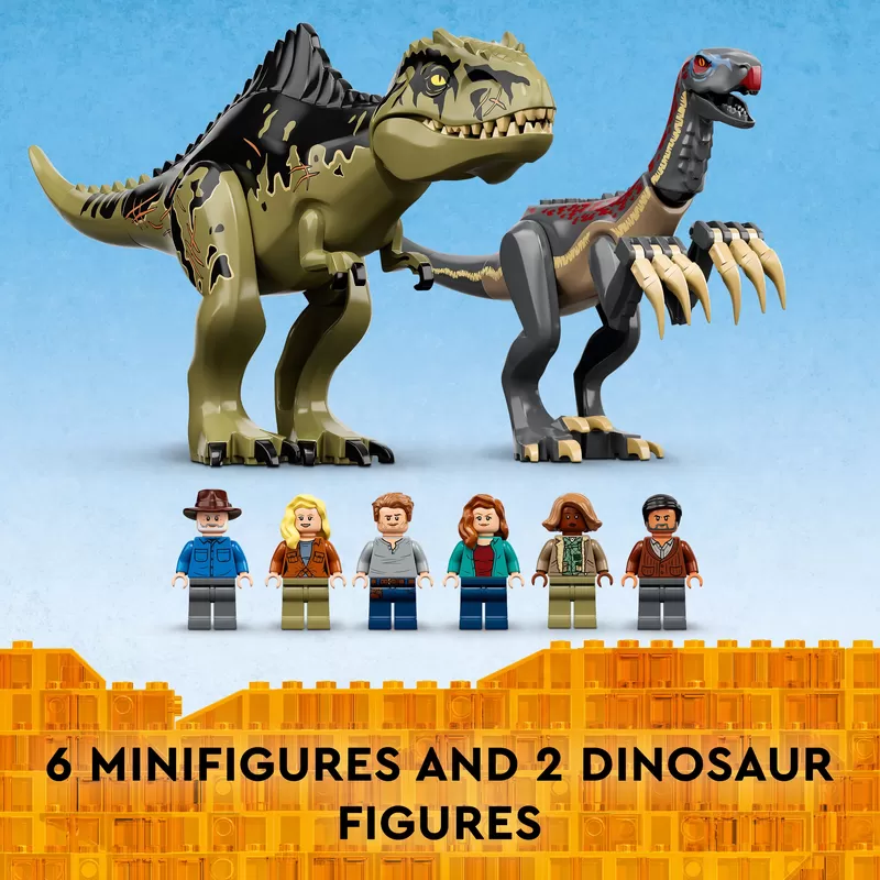 - JURASSIC WORLD GIGANOTOSAURUS & THERIZINOSAURUS ATTACK 76949