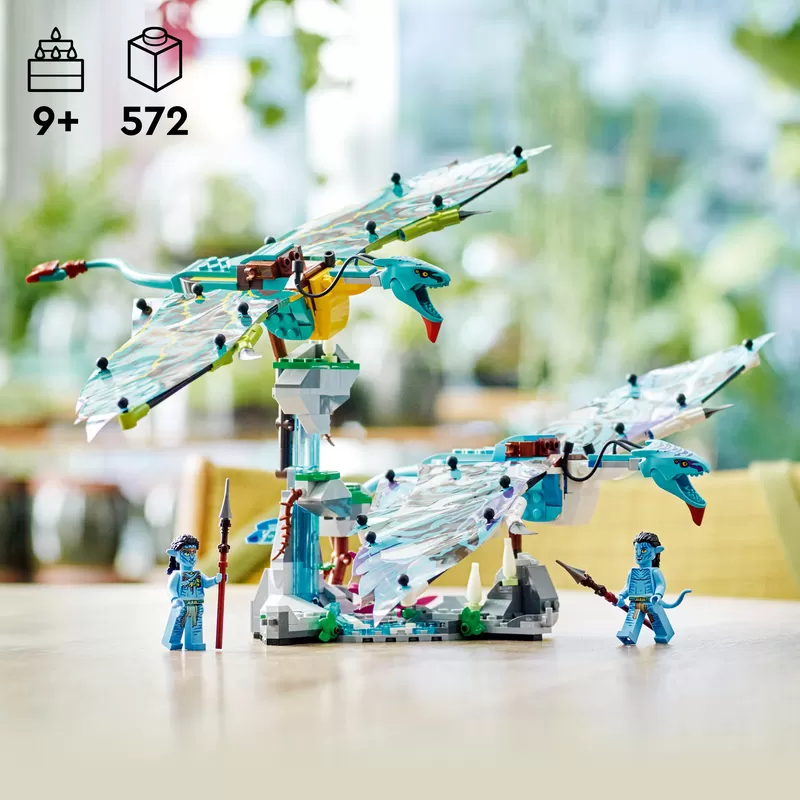 -® 75572 AVATAR JAKE & NEYTIRIS FIRST BANSHEE FLIGHT BUILDING TOY SET
