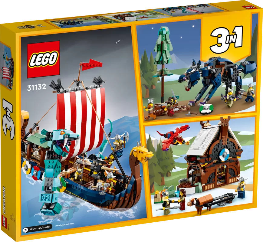- 31132 CREATOR VIKING SHIP AND THE MIDGARD SERPENT