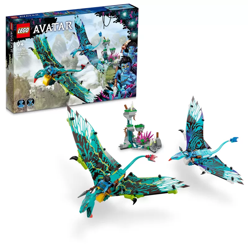 -® 75572 AVATAR JAKE & NEYTIRIS FIRST BANSHEE FLIGHT BUILDING TOY SET