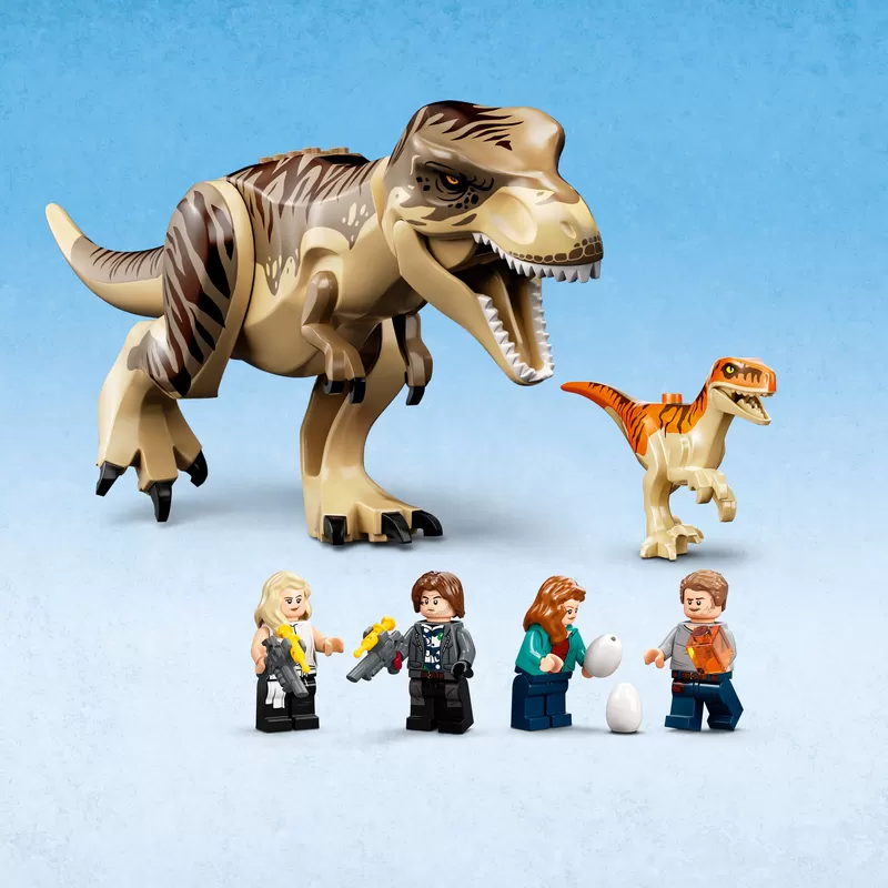 - JURASSIC WORLD T. REX & ATROCIRAPTOR DINOSAUR BREAKOUT 76948