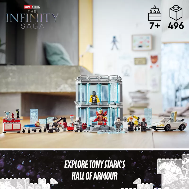 - 76216 SUPER HEROES MARVEL IRON MAN ARMORY