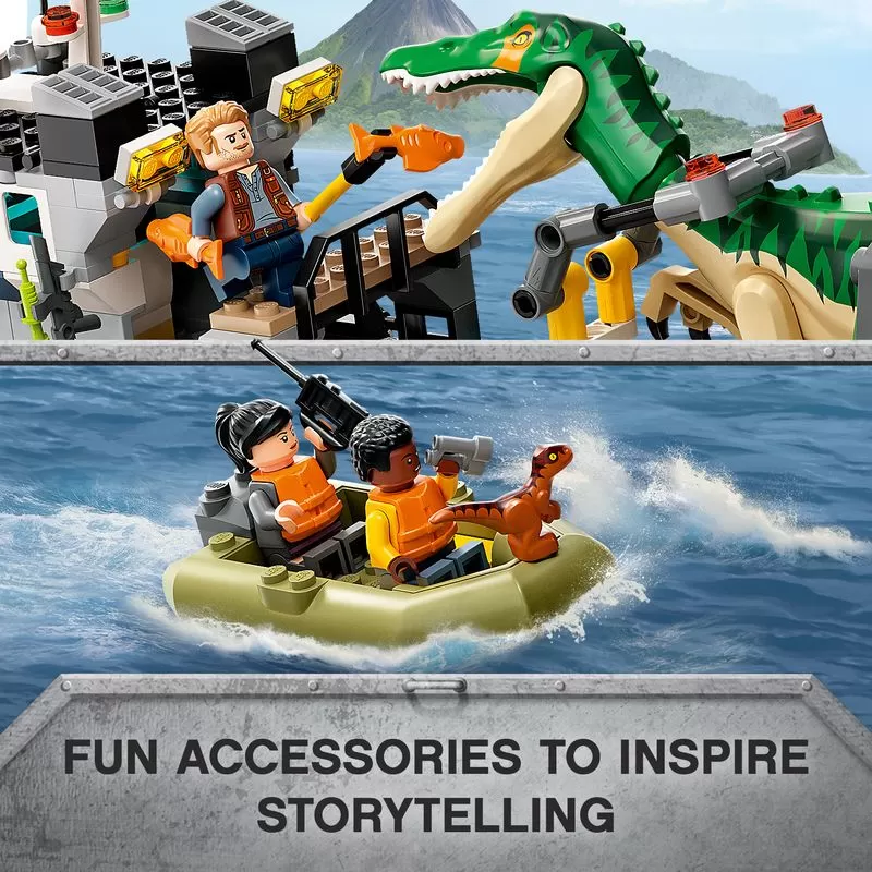 - 76942 JURASSIC WORLD BARYONYX DINOSAUR BOAT ESCAPE