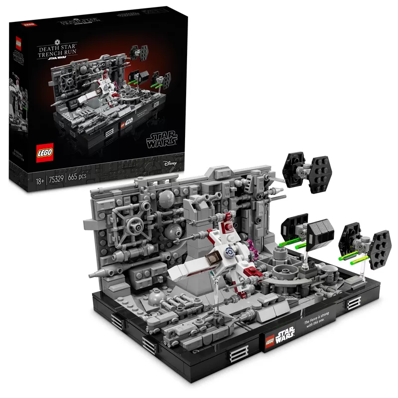 - - DEATH STAR TRENCH RUN DIORAMA 75329 BUILDING KIT