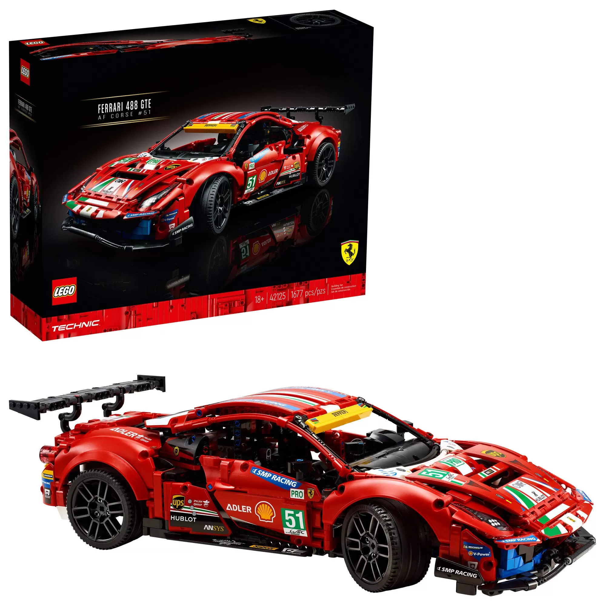 - 42125 TECHNIC FERRARI 488 GTE - AF CORSE #51