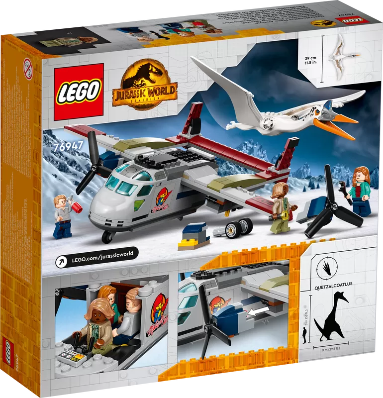 - JURASSIC WORLD QUETZALCOATLUS PLANE AMBUSH 76947 BUILDING KIT