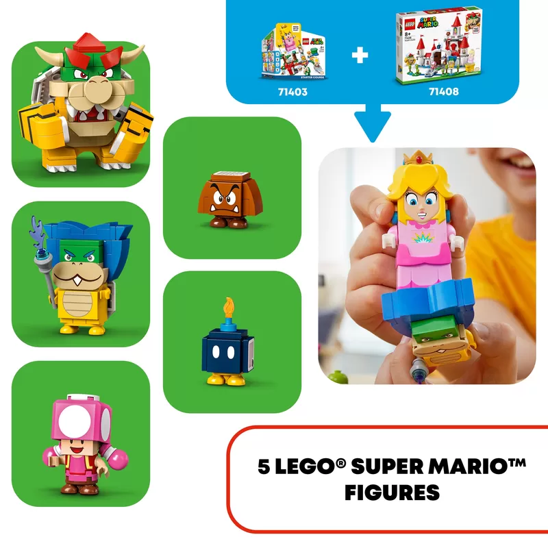 - 71408 SUPER MARIO PEACH'S CASTLE EXPANSION SET